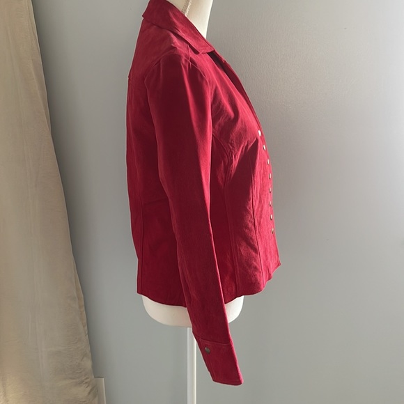 Modern images red jacket leather size small - Picture 5 of 8